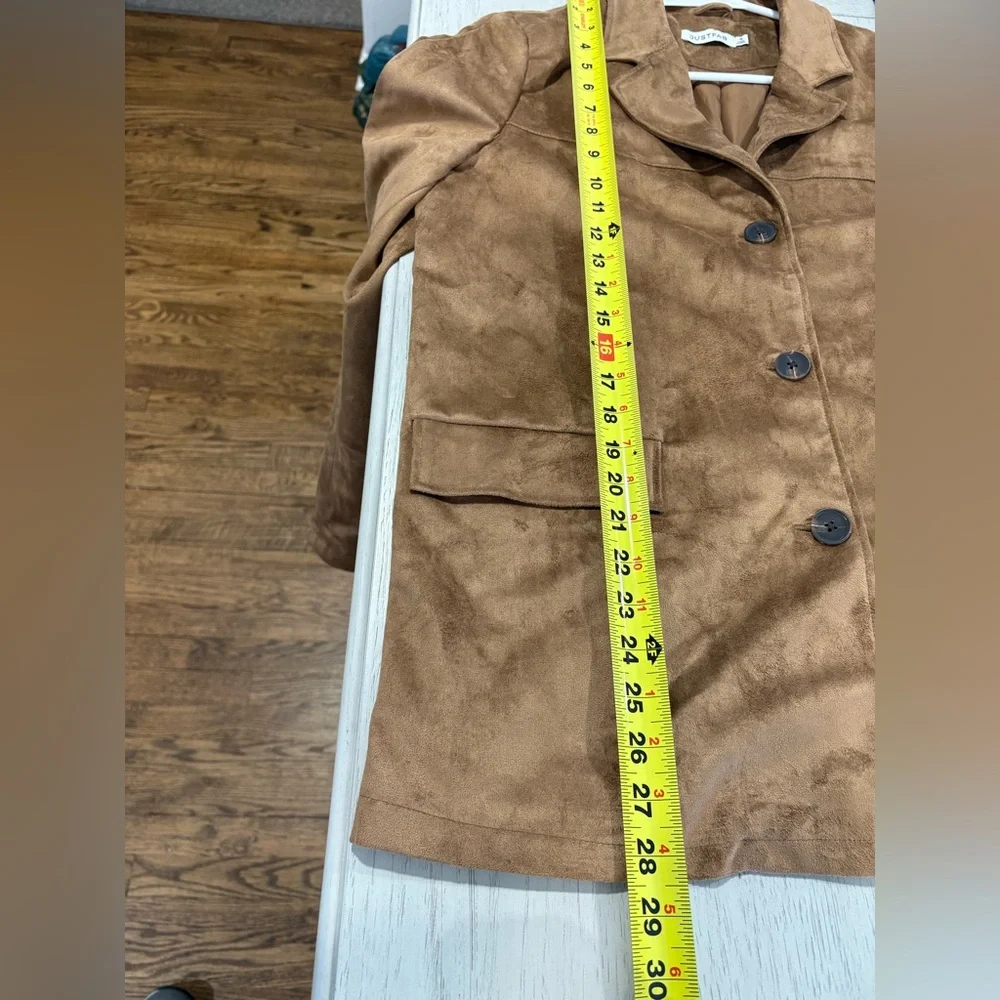 JustFab Tan Women's Blazer - Picture 8 of 10